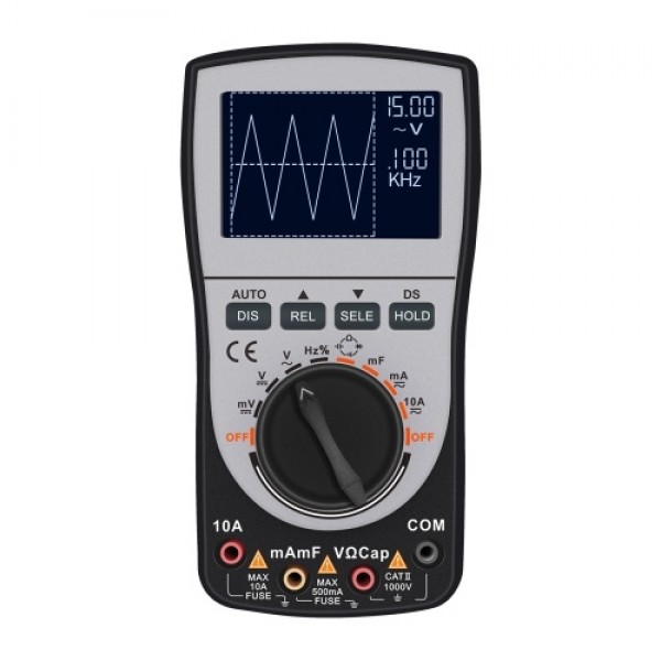 2-in-1 Intelligent Digital Oscilloscope Multimeter DC/AC Current Voltage Resistance Frequency Diode Tester