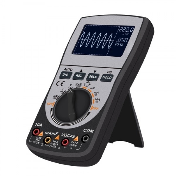 2-in-1 Intelligent Digital Oscilloscope Multimeter DC/AC Current Voltage Resistance Frequency Diode Tester