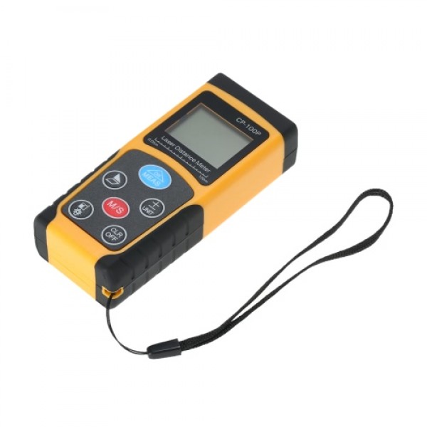 100m Portable Handheld Digital Laser Distance Meter High Precision Range Finder  Area Volume Measurement Data Storage with Backl