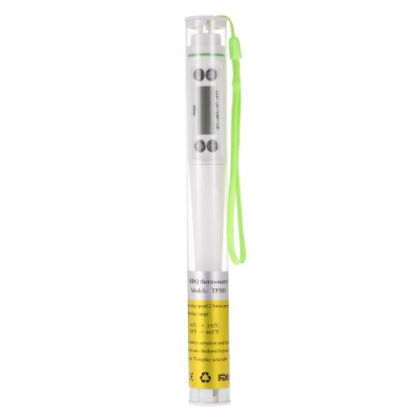 -50~350°C LCD Digital Food Thermometer Pyrometer Temperature Gauge Sensing Probe for BBQ Barbecue Kitchen