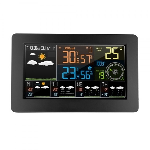 Multifunctional Color WiFi Weather Station APP Control Smart Weather Monitor