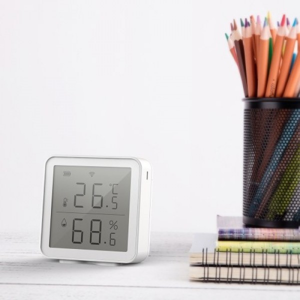 WiFi Smart Temperature Humidity Sensor Compatible with Alexa 230ft Super Long Range Wireless Digital Hygrometer