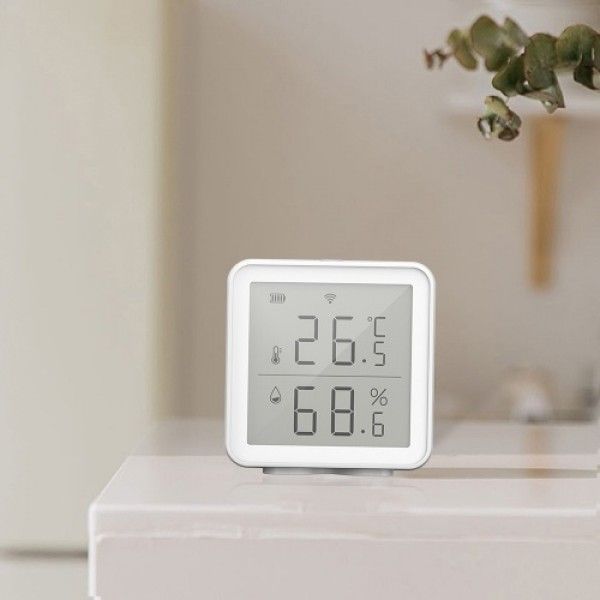 WiFi Smart Temperature Humidity Sensor Compatible with Alexa 230ft Super Long Range Wireless Digital Hygrometer