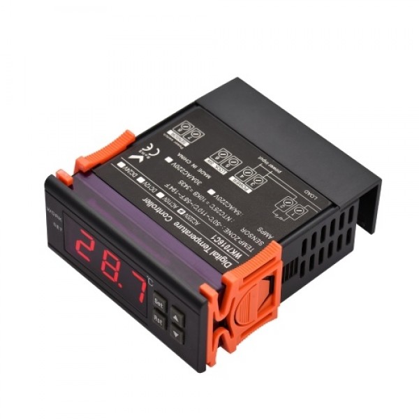 5A Digital Temperature Controller WK7016C1 Intelligent Temperature Regulator AC 220V Refrigerator Thermostat Support Heating/Coo