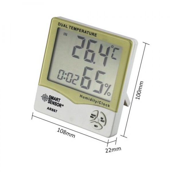Smart Sensor AR867 LCD Digital Hygrometer Thermome...