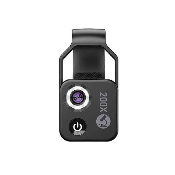 200X Portable Microscope Universal Mobilephone Microscope with 6 LED Lights 2 Level Brightness Adjustable No Need APP Multifunct