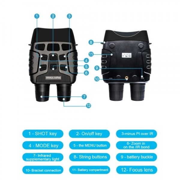 Binocular Night Vision Device High Magnification H...