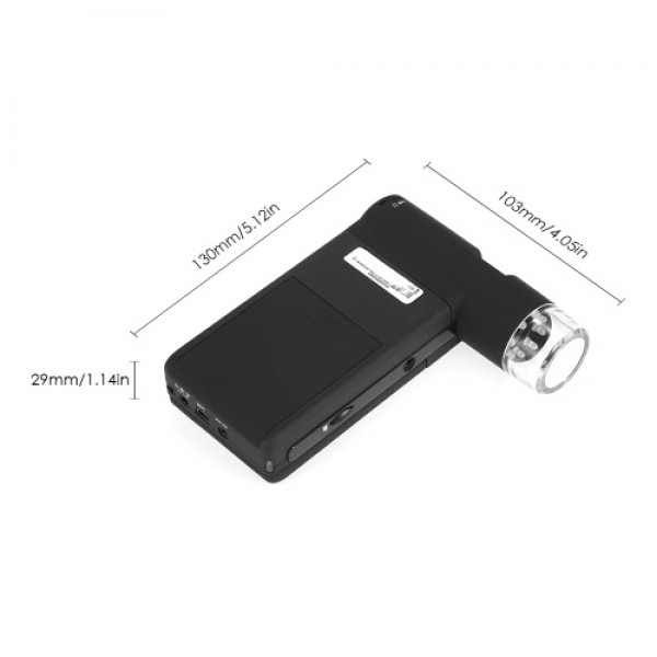 Professional Portable Handheld Mobile 3" LCD Digital Microscope 5M 10-500X up to 1200x By Digital Magnification Photo and Video 