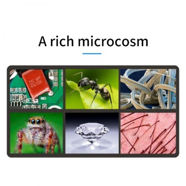 G1000 Digital Electron Microscope 4.3 Inch Large Base LCD Display 10MP 1-1000X Continuous Amplification Magnifier