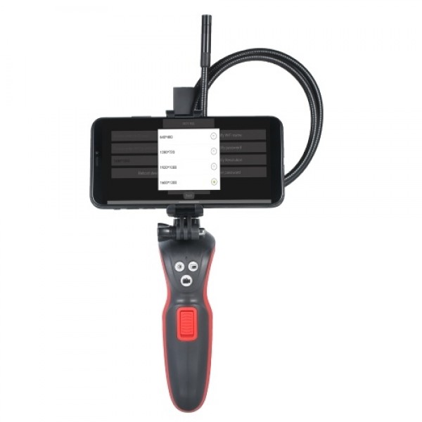WiFi Industrial Endoscope 1080P HD Digital Borescope IP67 Waterproof Video Inspection Camera 2.78-feet Semi Rigid Snake Camera w
