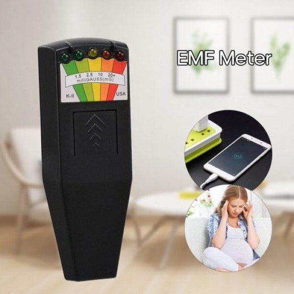 5 Led EMF Meter Magnetizing Field Detector Ghost Detecting Paranormal Equipment Tool Counter
