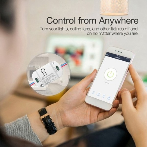 Mini Wi-Fi Switch Module 10A Wi-Fi Intelligent Rel...