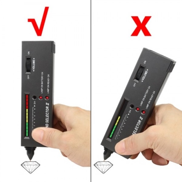 Diamond Tester Pen High Accuracy Diamond Tester with Case Jewerly Diamond Selector for Professional Novice Expert