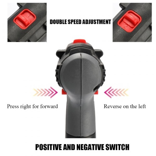 21V Multifunctional Electric Impact Cordless Drill High-power Lithium Battery Wireless Rechargeable Hand Drills Home DIY Electri