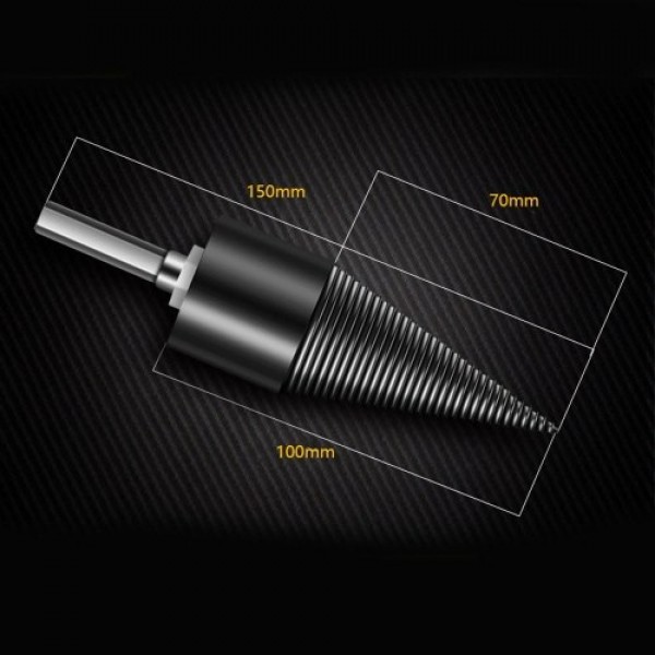 32mm Firewood Chop Drill Bit Wood Splitting Tool Cone Log Splitters Electric Timber Breaking Machine Firewood Chopper Breaker Bi