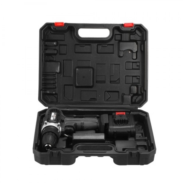 21V Cordless Drill Dirve Kit 2 Speed All Copper Cordless Power Drill with 2x1.5Ah Batteries Fast Charger 15+1 Torque Setting Max