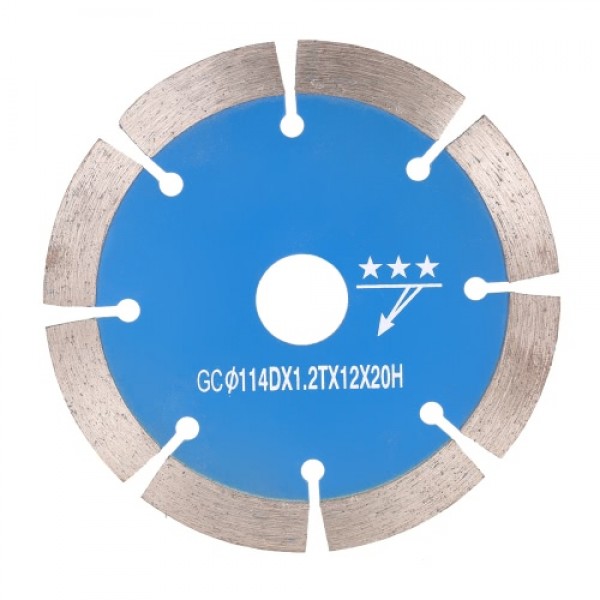 114*1.8*20mm Dry Cutting Segmented Diamond Saw Blade with Cooling Holes 20mm Inner Diameter Stone Cutting For Angle Grinder Arch