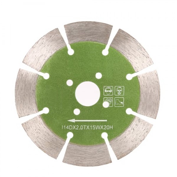 114*2.0*20mm Dry Cutting Segmented Diamond Saw Bla...