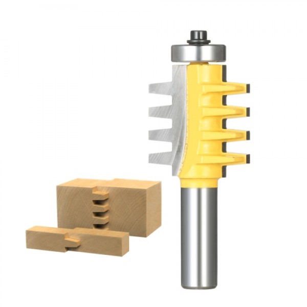1/2" Shank Reversible Finger Glue Joint Router Bit Cone Tenon Woodwork Cutter Power Tool Wood Milling Chisel Cutter for Woodwork