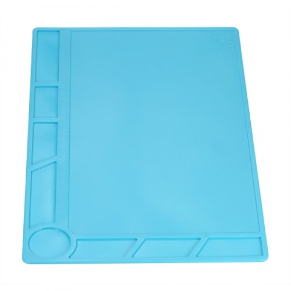 13.4 * 9.1 inch Silicone Heat Insulation Soldering Iron Maintenance Mat Electronics Disassembly BGA Soldering Repair Platform Pa