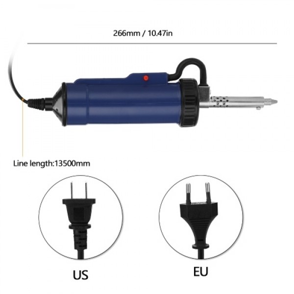 ADT03 Automatic Portable Electric Solder Tin Sucker Vacuum Soldering Remove Pump Desoldering Machine