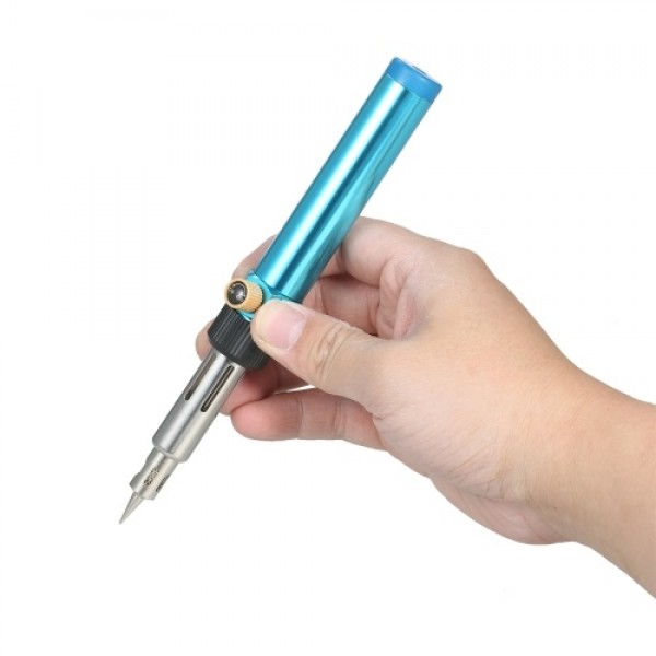 Portable Gas Soldering Iron Butane Soldering Iron Welding Torch Tool with Adjustable Flame 2370℉ High Temp for Electronics Wood 