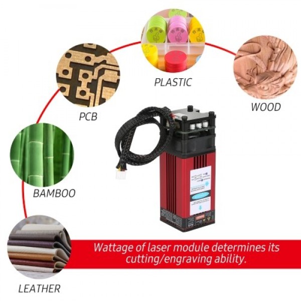 40W Laser Module 450nm Engraving Laser Head High Precision Engraving Metal Wood Acrylic for Laser Engraving Machine CNC Router C
