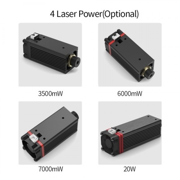 20W 450nm Blue Light Laser Head for Master Series DIY Carving Engraving Machine Engraver Accessory