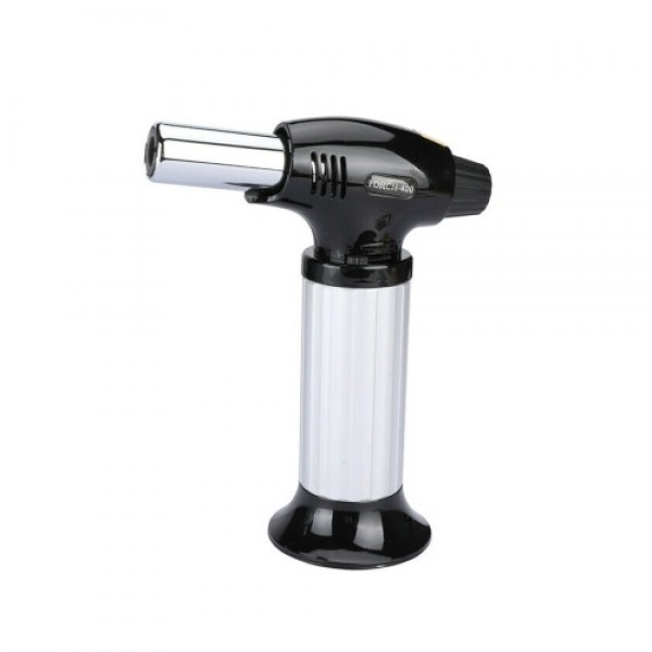 Metal Refillable Blow Torch Home Use Kitchen Portable Flames Adjustable Torch-Lighter Fire Maker with Safety Lock for Cooking/BB