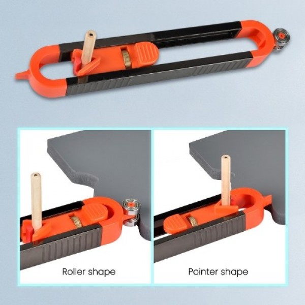 Woodworking Measuring Contour Gauge Multi-function Contour Gauge with Lock Widen Shape Duplication Tool  for Corners Woodworking