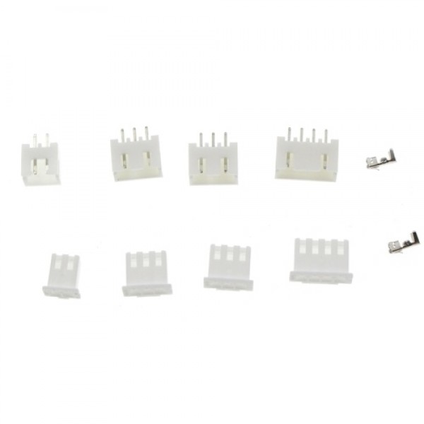250PCS XH2.54 2P-3P-4P Connector Plug Terminal Soc...