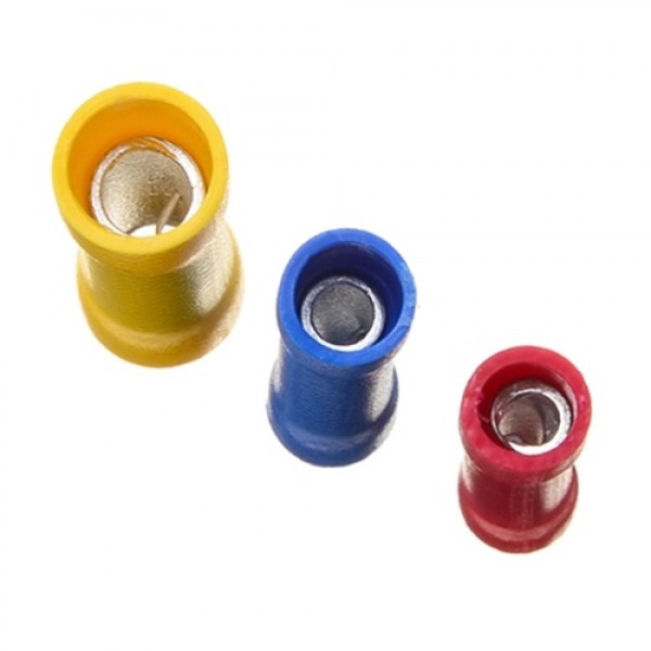 300Pcs Assorted Insulated Electrical Wire Terminals Crimp Connectors Spade Set Kit Assortment Box Design Portable