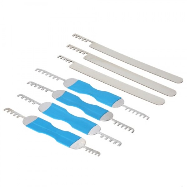 7pcs Stainless Steel Comb Picks Lock Opener Locksm...