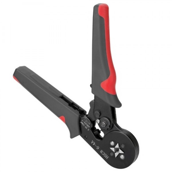 HSC8 6-4 0.25-10m㎡ AWG23-7 Ferrule Crimping Tool Kit High Hardness Crimper Plier with 1200pcs Wire Ferrules Crimp Ends Terminal