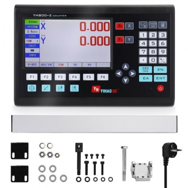 7 Inch LCD Large Screen Grating CNC Digital Readou...