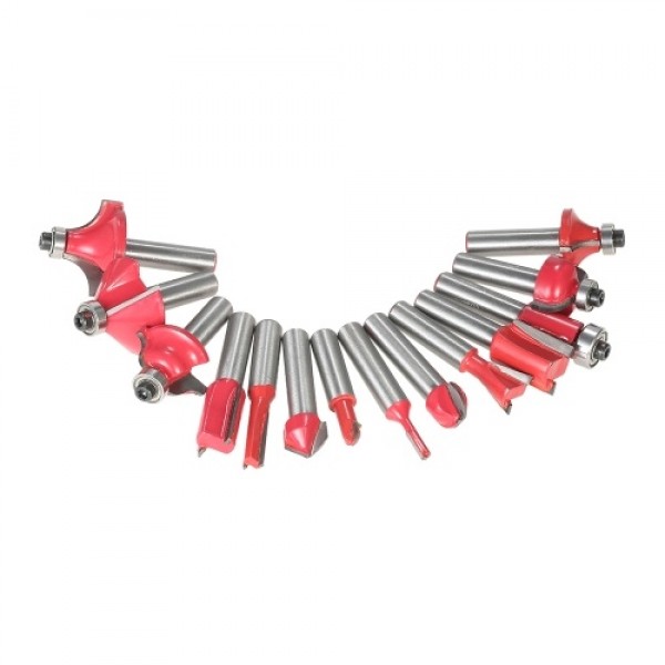 15pcs Milling Cutter Router Bit Set Carbide Shank ...