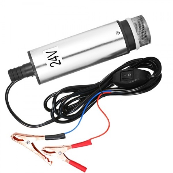 DC 12V/24V Submersible Pump for Pumping Diesel Oil Water 51mm Water Oil Diesel Fuel Transfer Pump Refueling with Fliter Screen