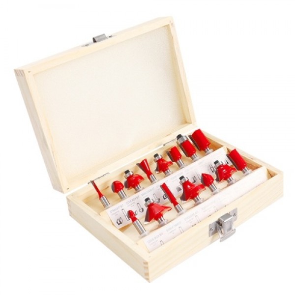 15pcs Milling Cutter Router Bit Set Carbide Shank ...