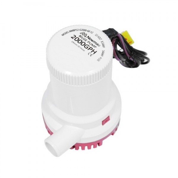2000 GPH High Capacity Bilge Pump 12V DC Submersib...