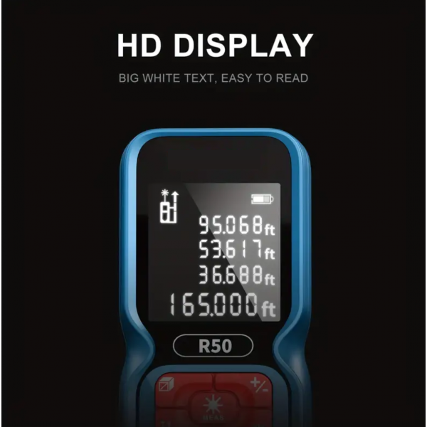 165FT Laser Distance Meter Digital Laser Range Fin...